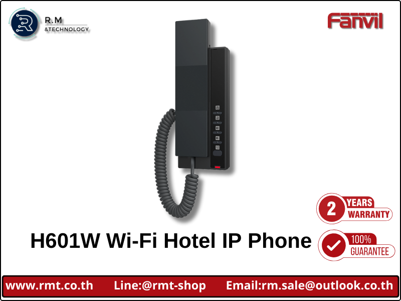 Fanvil H601W โทรศัพท์ IP โรงแรม Wi-Fi 6 Dual Band